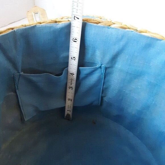 Vintage 70's Straw Floral Hats/ Tote Bag - Picture 7 of 12